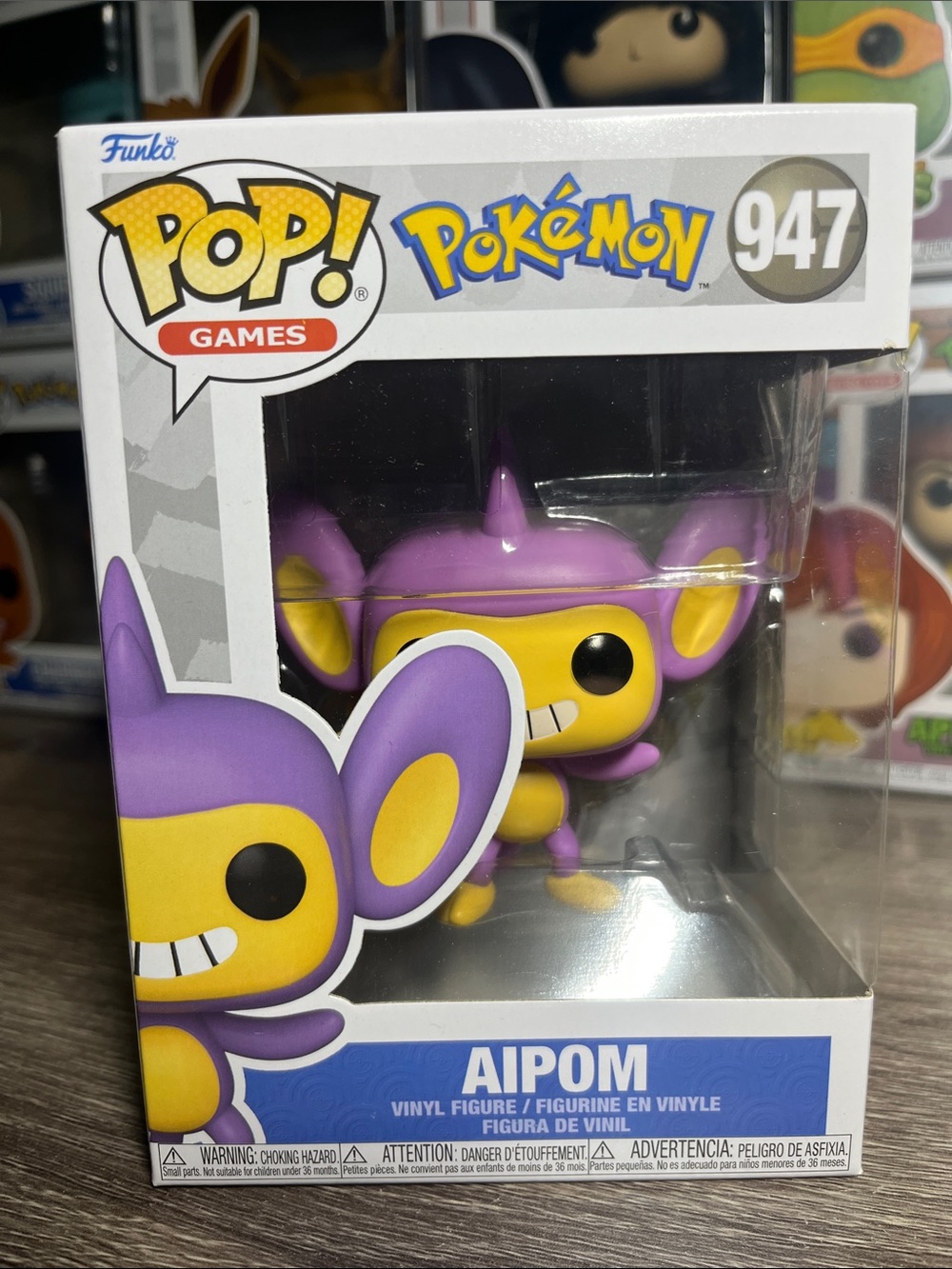 Funko POP! Games Aipom Vinyl Figure - Purple & Yellow